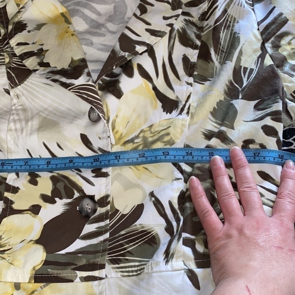 Soft Works Women’s Floral Long Sleeve Blazer Jacket (Size 8) - Picture 6 of 8